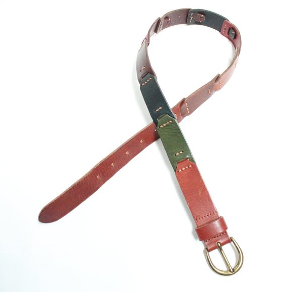 Fossil Medium Genuine Leather Multi Color Belt - Picture 1 of 13